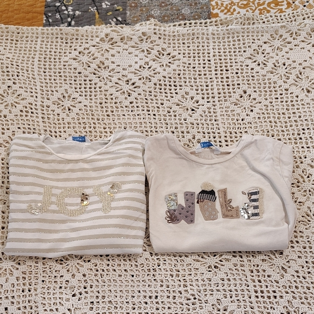Mayoral Bundle Lot Tops Girls Size 5 & 6 Joy & Wild